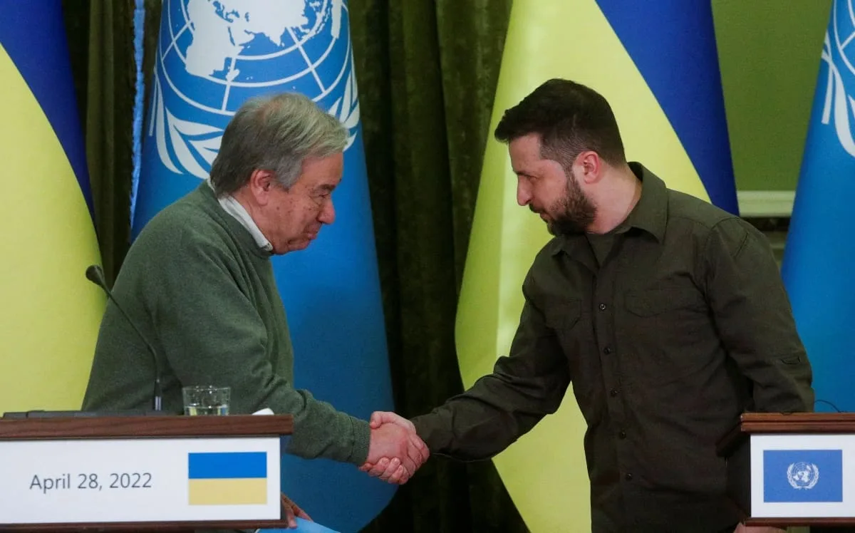 Rusia bombardeó Ucrania mientras Guterres de ONU visitaba el país