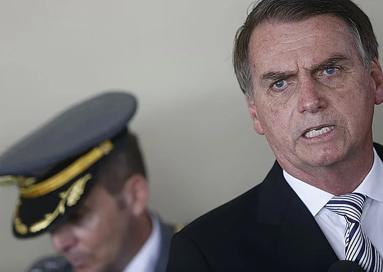 Rio de Janeiro RJ 29 11 2018 O presidente eleito Jair Bolsonaro participa da formatura e diplomação de militares na Escola de Aperfeiçoamento de Oficiais, na Vila Militar em Deodoro, no Rio de Janeiro.Fernando Frazão/Agencia Brasil