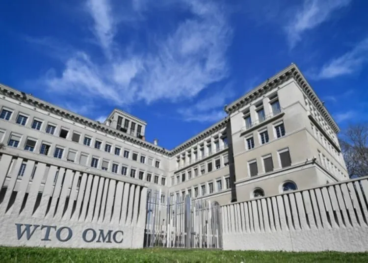 The World Trade Organization (WTO) headquarters are seen in Geneva on April 12, 2018.
The World Trade Organization is set to release its latest forecasts as trade tensions between the United States and China ratchet up. / AFP PHOTO / Fabrice COFFRINI