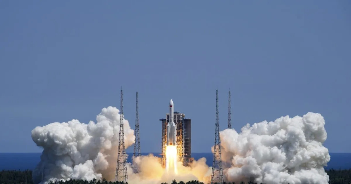 China lanza con éxito un nuevo módulo para su estación espacial