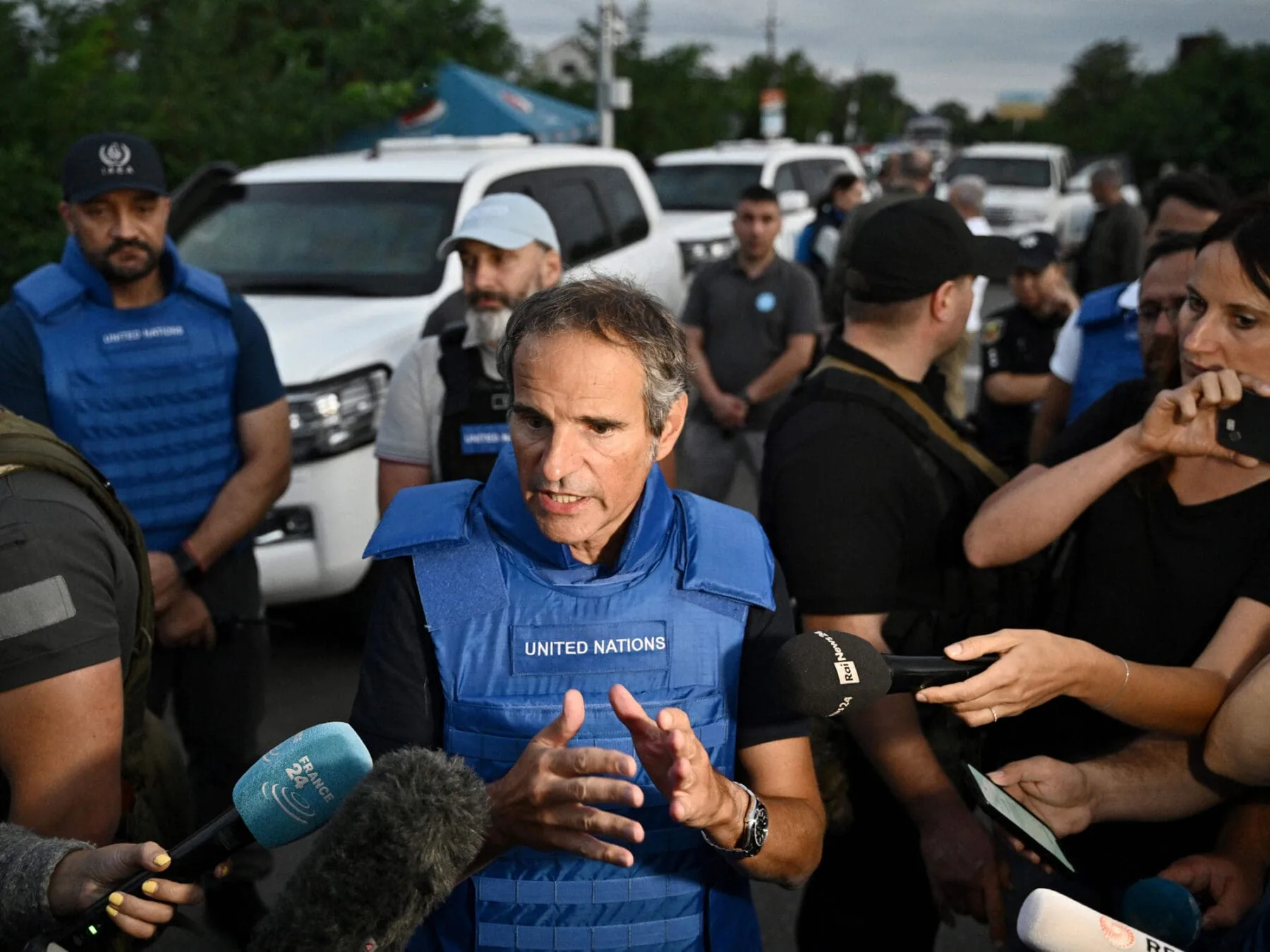 La integridad física de la central de Zaporizhzhia “ha sido violada”, según el jefe nuclear de la ONU