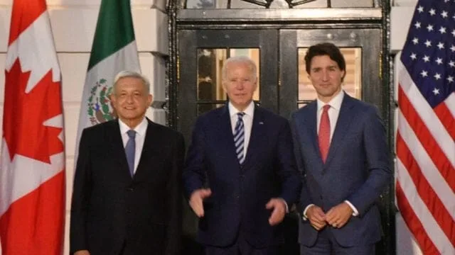 Biden y Trudeau llegan a México para la Cumbre de América del Norte