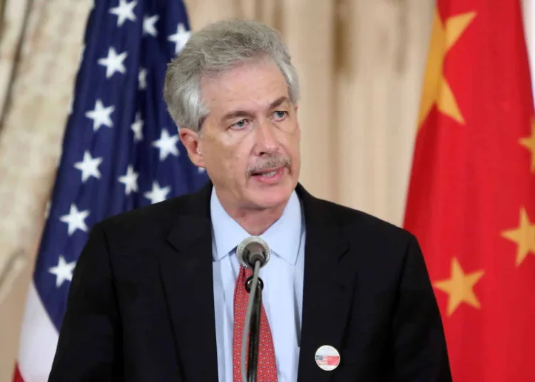 FILE PHOTO: U.S. Deputy Secretary of State William Burns makes remarks at the start of the Ecopartnership event of the U.S.-China Strategic and Economic Dialogue (S&ED) at the State Department in Washington July 11, 2013. REUTERS/Jonathan Ernst/File Photo