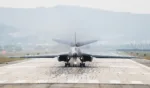 A U.S. Air Force B-1B bomber lands Osan Air Base in Pyeongtaek, South Korea, September 21, 2016.  Yonhap/via REUTERS ATTENTION EDITORS - THIS IMAGE HAS BEEN SUPPLIED BY A THIRD PARTY. SOUTH KOREA OUT. FOR EDITORIAL USE ONLY. NO RESALES. NO ARCHIVE.