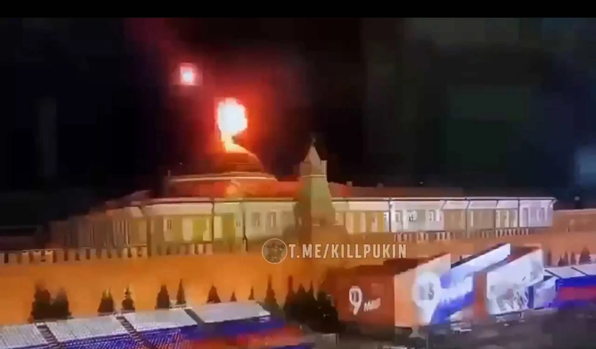 En el marco de la guerra en Ucrania el Kremlin fue atacado por un drone