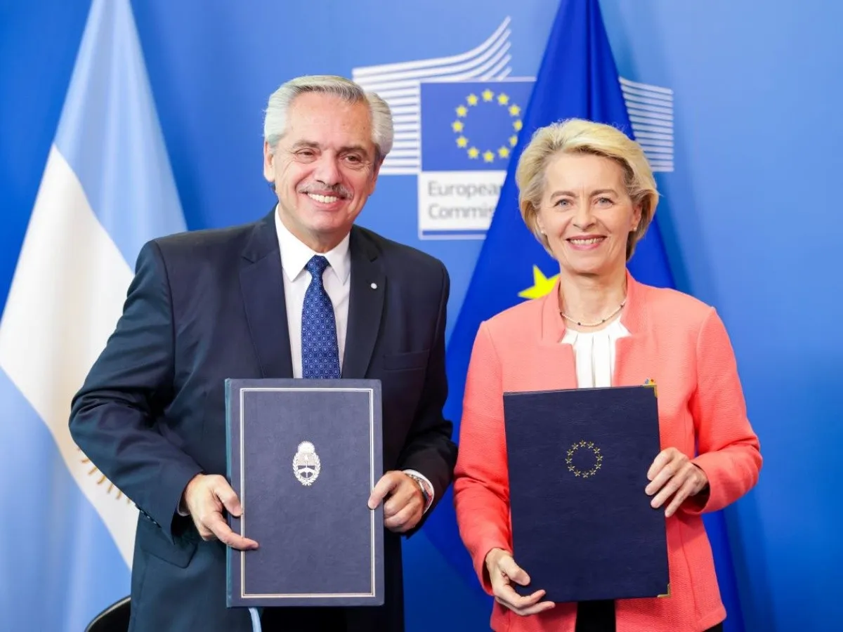 Argentina firma acuerdo de gas e hidrógeno con la Unión Europea
