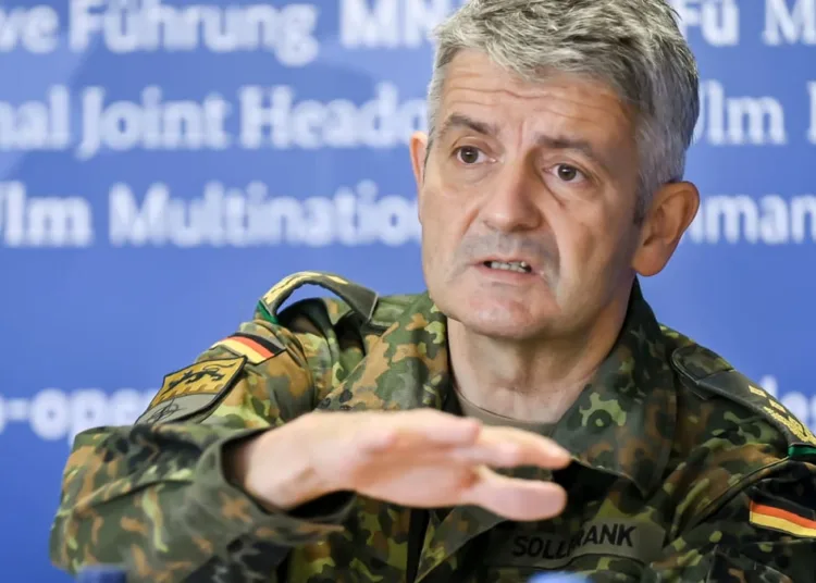 Ulm, Wilhelmsburgkaserne: Pressegespräch mit den neuen Befehlshaber des Multinationalen Kommandos Operative Führung und Commander JSEC, Generalleutnant Alexander Sollfrank