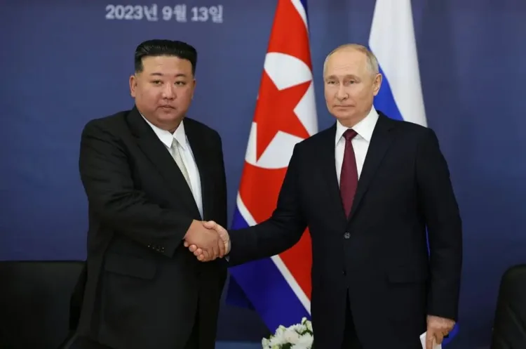Kim Jong-un y Vladimir Putin