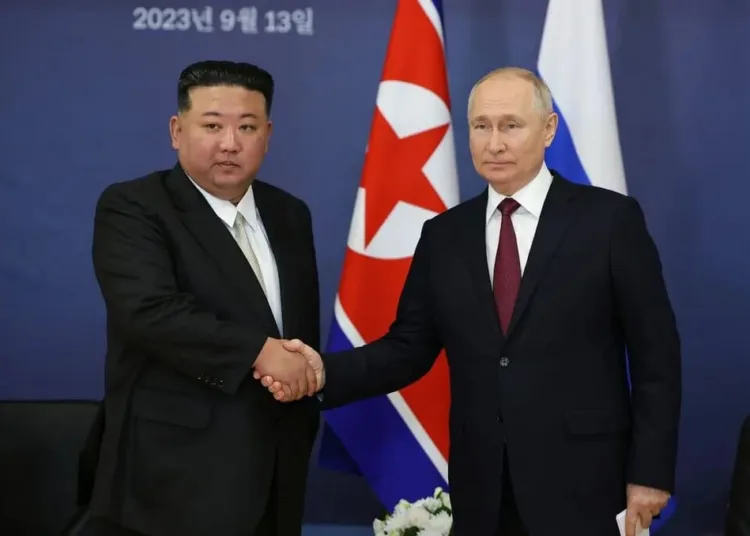 Kim Jong-un y Vladimir Putin
