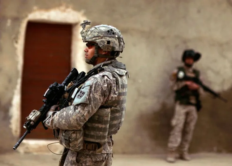 Soldado estadounidense en Iraq