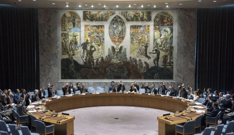 Security Council meetingMaintenance of international peace and securityVote