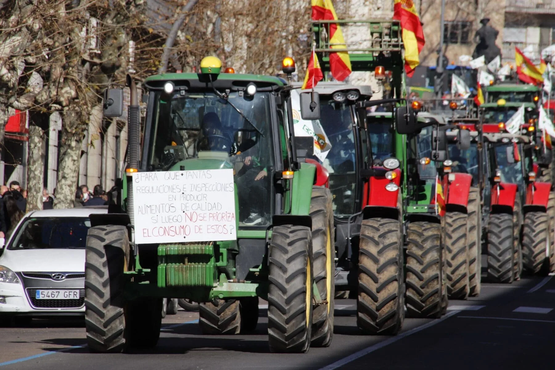 El epicentro de las protestas agrícolas en Europa se traslada a España