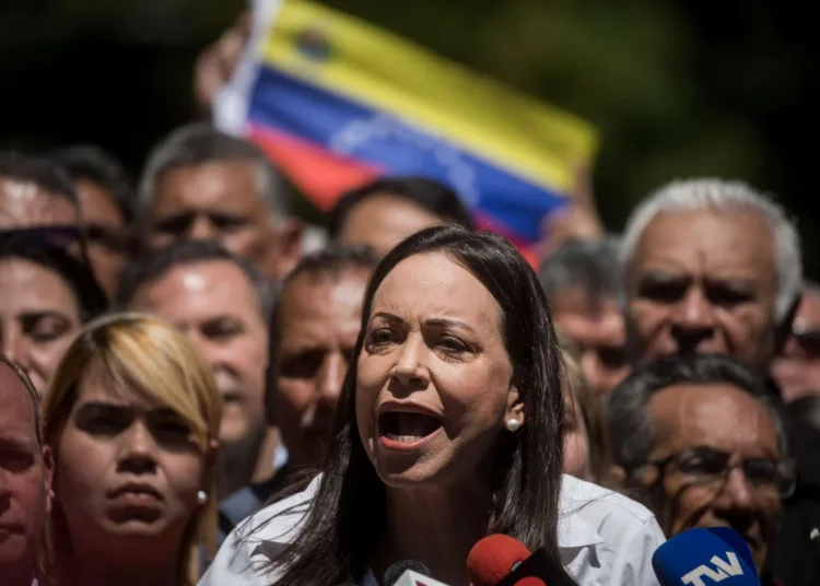 María Corina Machado sostuvo que la presión estadounidense impulsa a un sector de la sociedad venezolana a derrocar a Maduro / Créditos: archivo