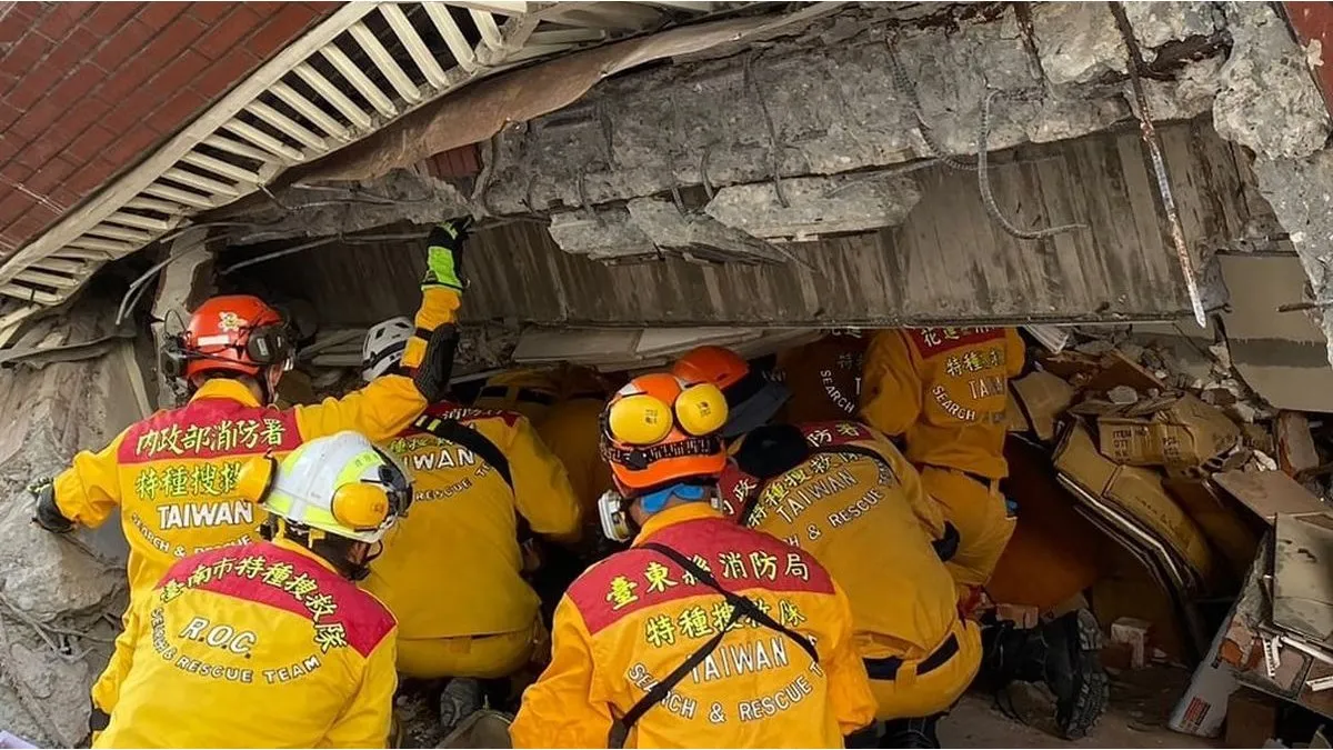 Terremoto en Taiwán: Muertos, decenas de personas atrapadas bajo tierra y daños en la infraestructura