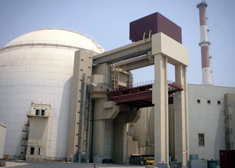 A view of Bushehr nuclear power plant in southern Iran.