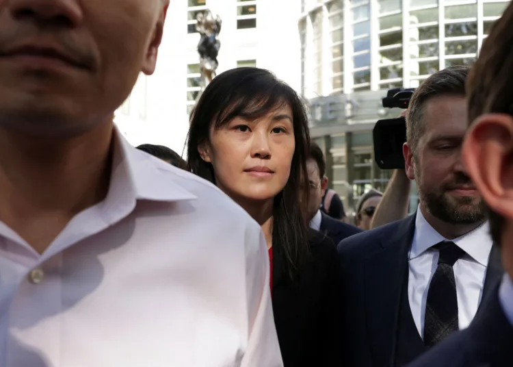 Linda Sun, a former aide to New York State Governor Kathy Hochul, exits Brooklyn Federal court after she was charged with acting as an unregistered agent of China’s government in New York City, U.S., September 3, 2024. REUTERS/Kent J. Edwards
