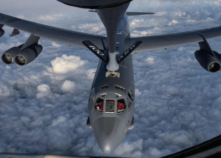 Imagen de archivo de bombarderos B-52 de la Fuerza Aérea de EE.UU. // U.S. Air Force
