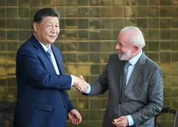 El presidente chino Xi Jinpin con Lula Da Silva. Créditos/Archivo.
