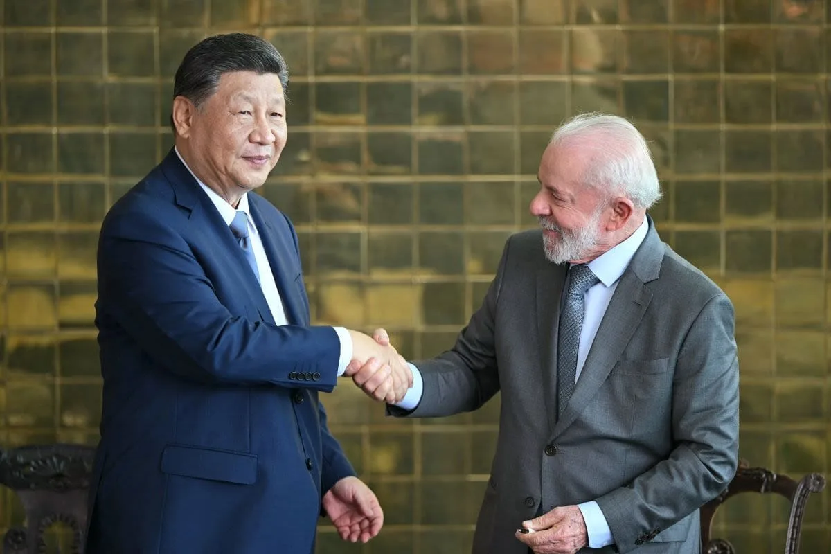El presidente chino Xi Jinpin con Lula Da Silva. Créditos/Archivo.