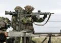 Swedish Marines secure an island during an amphibious exercise near Gothenburg.