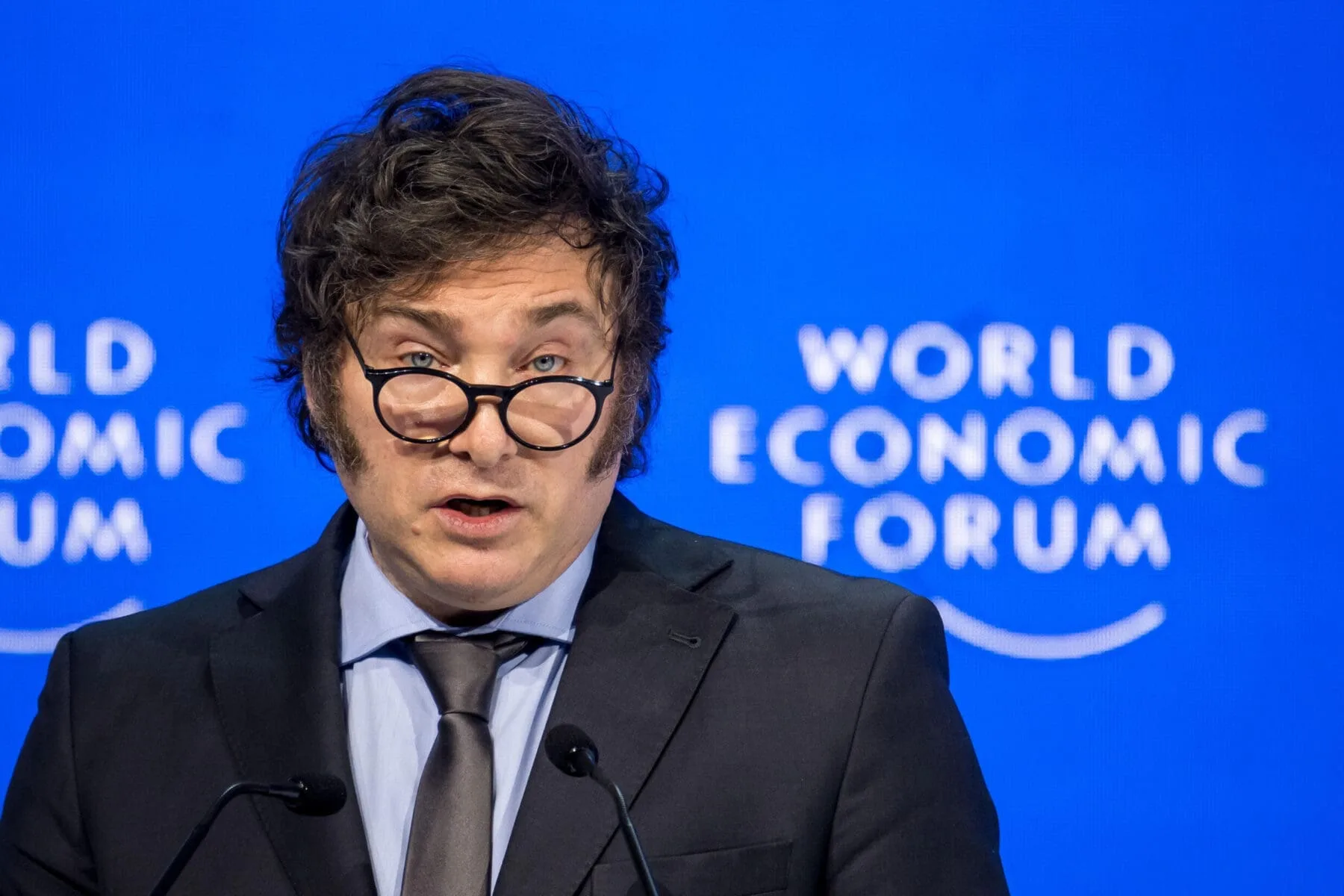Javier Milei en Davos