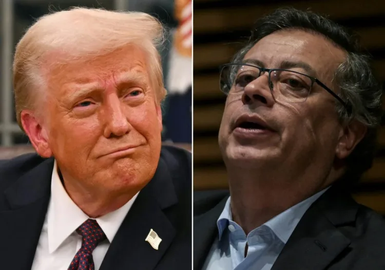 Donald Trump y Gustavo Petro