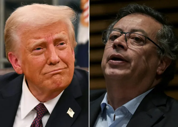 Donald Trump y Gustavo Petro