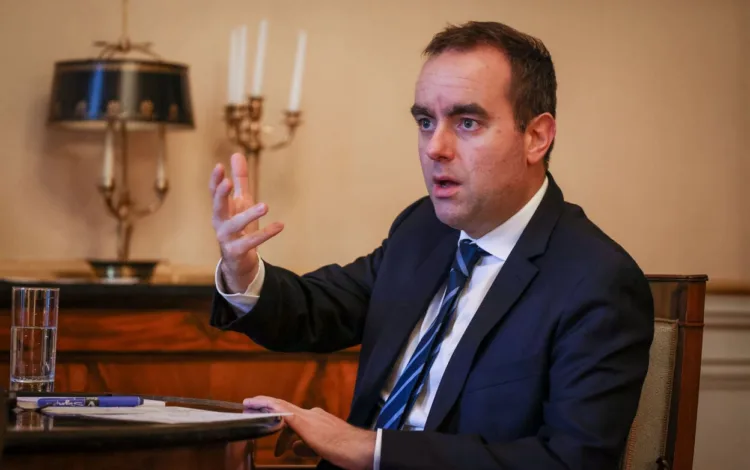 Politique
Paris VIIIe, le 17 janvier 2024
Sébastien Lecornu, ministre des Armées dans son bureau 
Photo LP / Fred Dugit