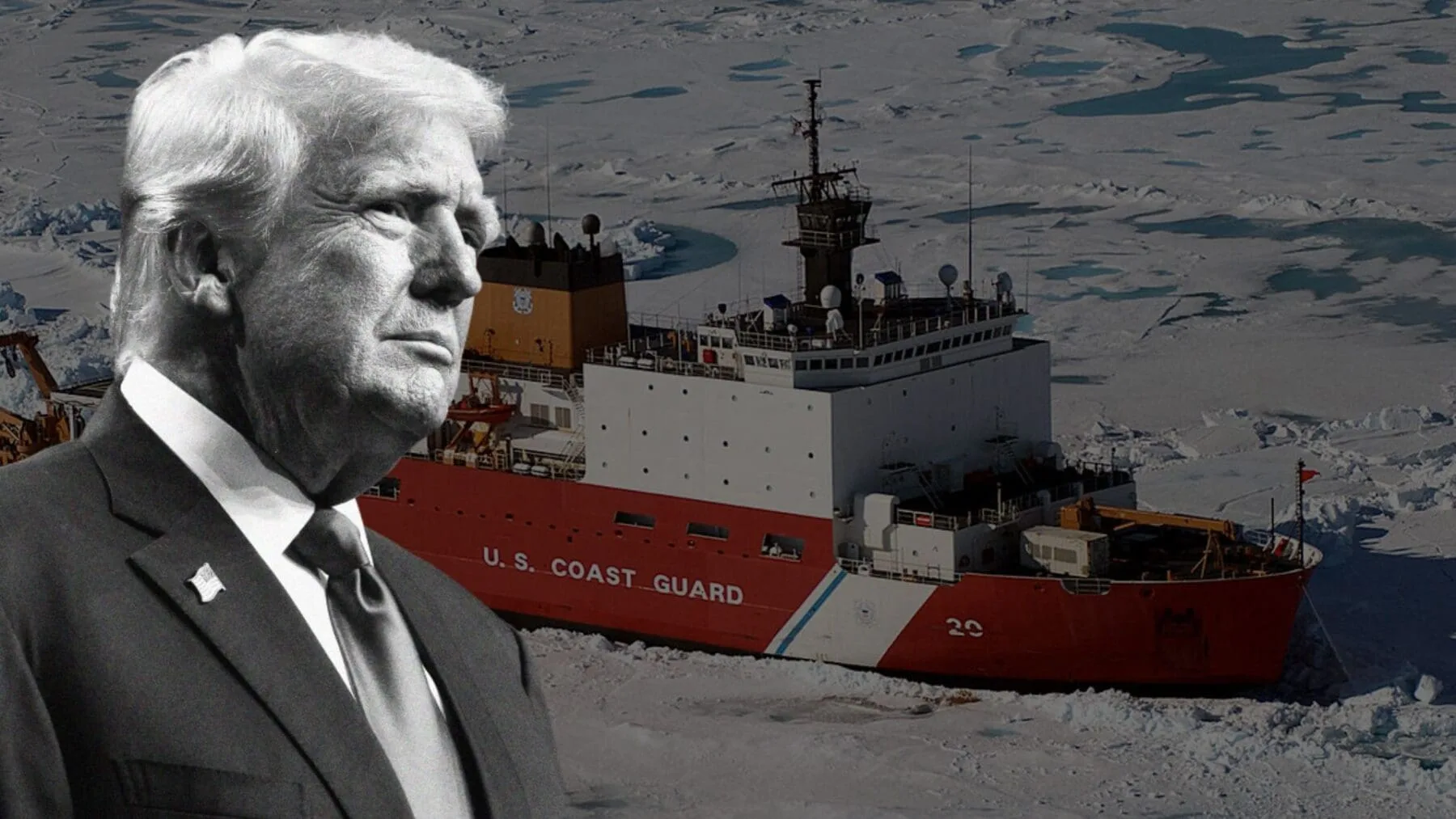 Con la intención reforzar la presencia en el Ártico, Trump ordenará la compra de 40 rompehielos