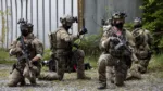 U.S. Army Green berets assigned to the 1st Battalion, 10th Special Forces Group await the order to commence a building breach, as part of Close Quarter Battle (CQB) training, May 5, 2020. Local missions are designed to maintain proficiency.  (U.S. Army photo by Staff Sgt. Thomas Mort)