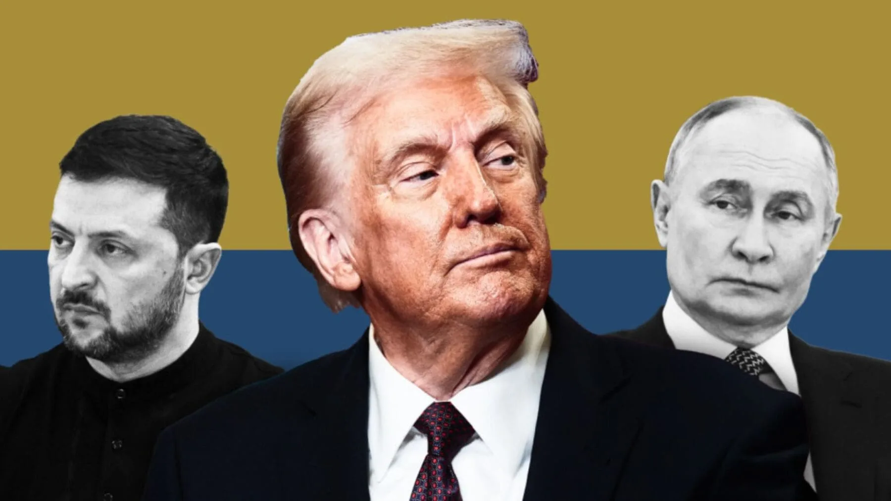 Trump Putin y Zelenski