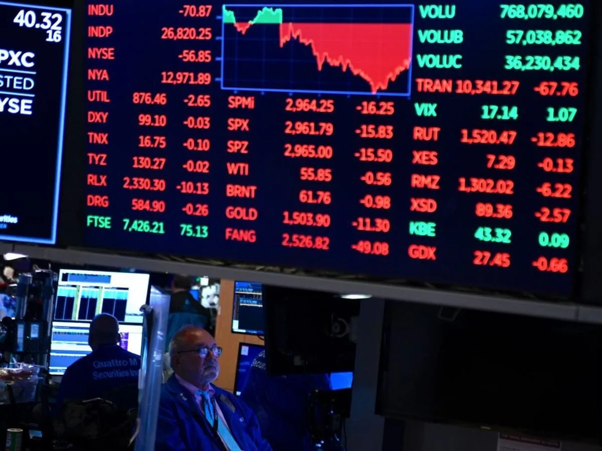 Impactante caída del S&P 500 elimina más de 5 billones de dólares en tres semanas