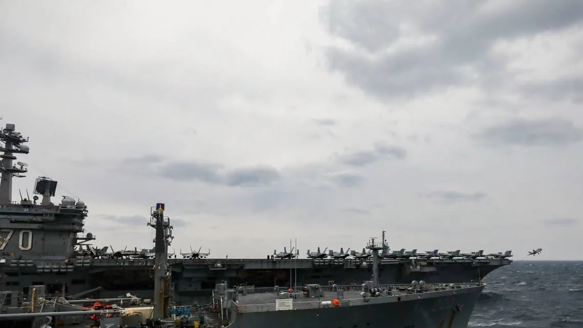 Aviones de combate de EE.UU. interceptaron una aeronave militar rusa sobre el portaaviones USS Carl Vinson en el Pacífico