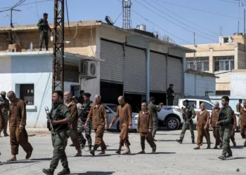 Exdetenidos sospechosos de ser miembros del grupo Estado Islámico (EI) son liberados en la ciudad nororiental de Hasakeh, Siria, el 2 de septiembre de 2024. Créditos: Delil souleiman/AFP