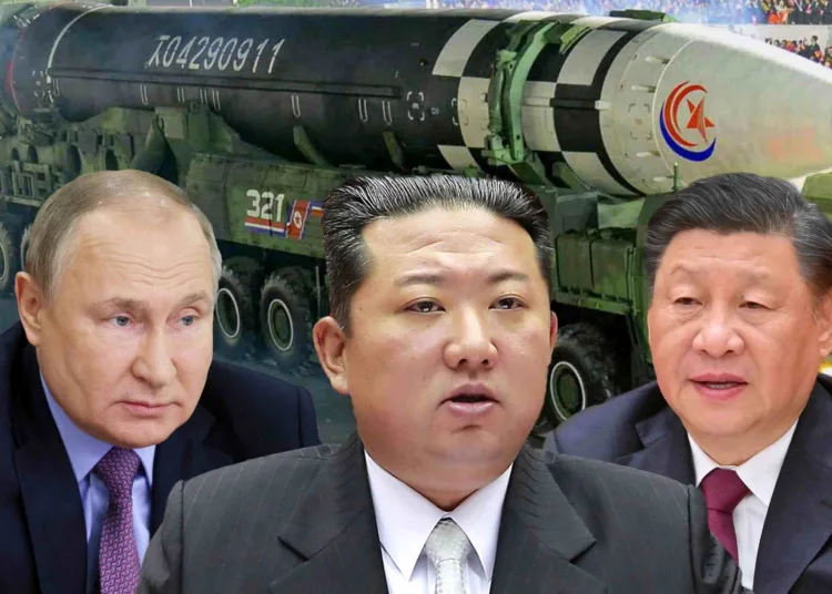 Créditos: Nikkei Asia. Fotos por Kyodo, KCNA/Kyodo, Kremlin/Reuters, Xinhua/AP