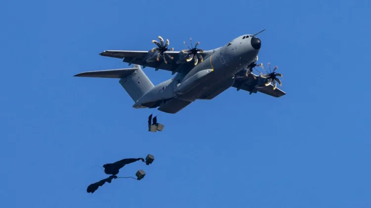 Operaciones de reabastecimiento con un A400 en las Islas Malvinas. Créditos: BFSAI