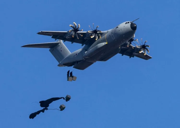 Operaciones de reabastecimiento con un A400 en las Islas Malvinas. Créditos: BFSAI