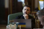 May 20, 2025, Kiev, Ukraine: Ukrainian President Volodymyr Zelenskyy, listens during a phone call with French President Emmanuel Macron, May 20, 2025 in Kiev, Ukraine. The two discussed the Trump/Putin phone call and next steps toward a ceasefire agreement. Europa Press/Contacto/Ukraine Presidency/Ukrainian