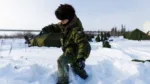 Soldados canadienses acampan durante la Operación Nanook, la operación anual de entrenamiento y soberanía en el Ártico de las Fuerzas Armadas canadienses, en Inuvik, Territorios del Noroeste.COLE BURSTON/AFP/Getty Images
