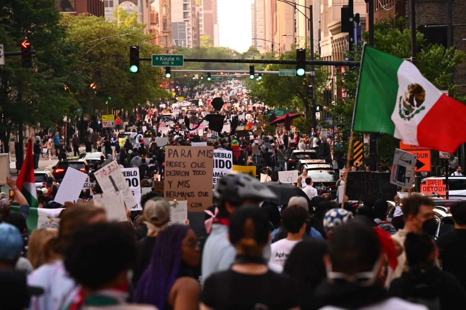 Se expanden las protestas antiinmigración por más puntos en Estados Unidos