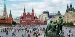 Red Square in Moscow, Russian Federation. National Landmark. Tourist Destination.