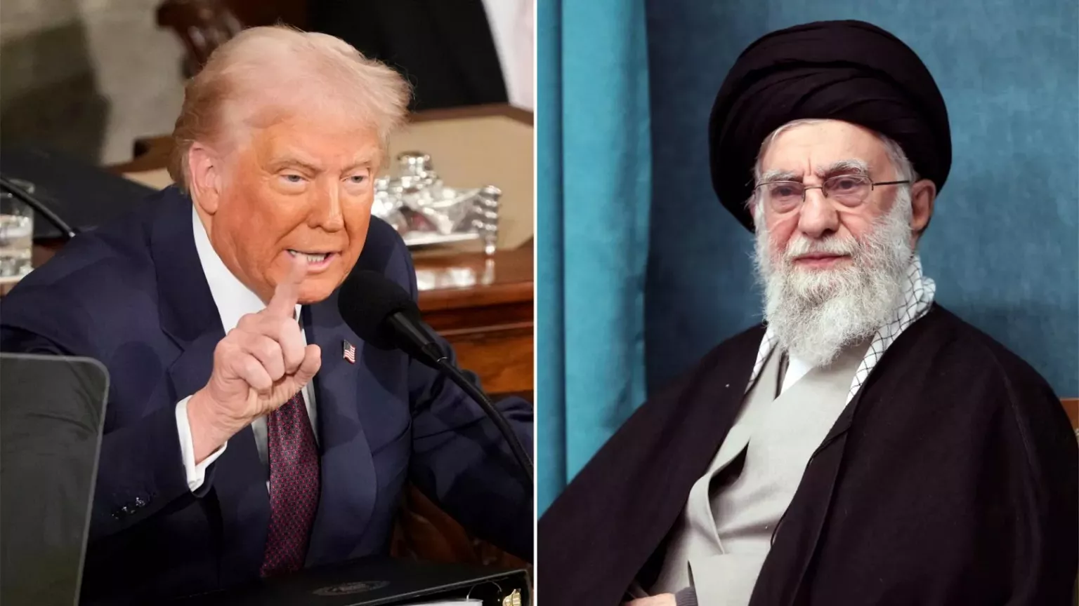 Trump y el Ayatollah Khamenei