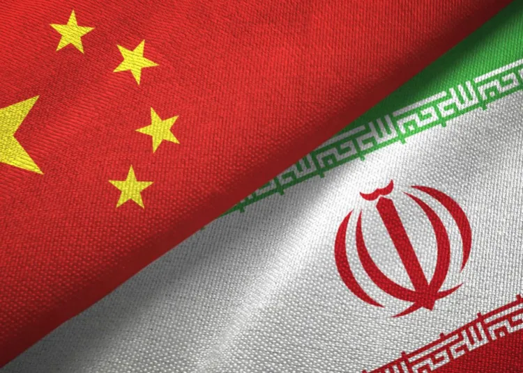 Banderas de China e Irán