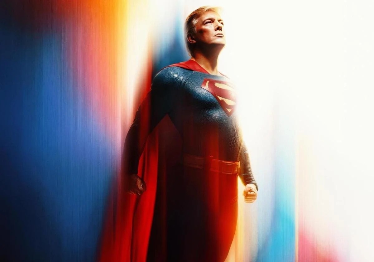 La Casa Blanca compara a Trump con Superman en medio de la guerra comercial con China, la crisis en Medio oriente y el conflicto entre Rusia y Ucrania