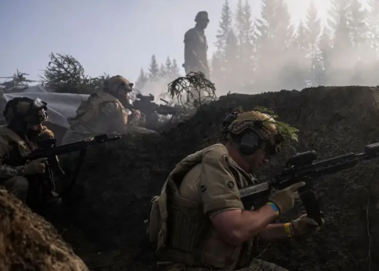 Soldados ucranianos entrenándose como parte de la Operación Interflex en Noruega. JONATHAN NACKSTRAND/AFP vía Getty Images