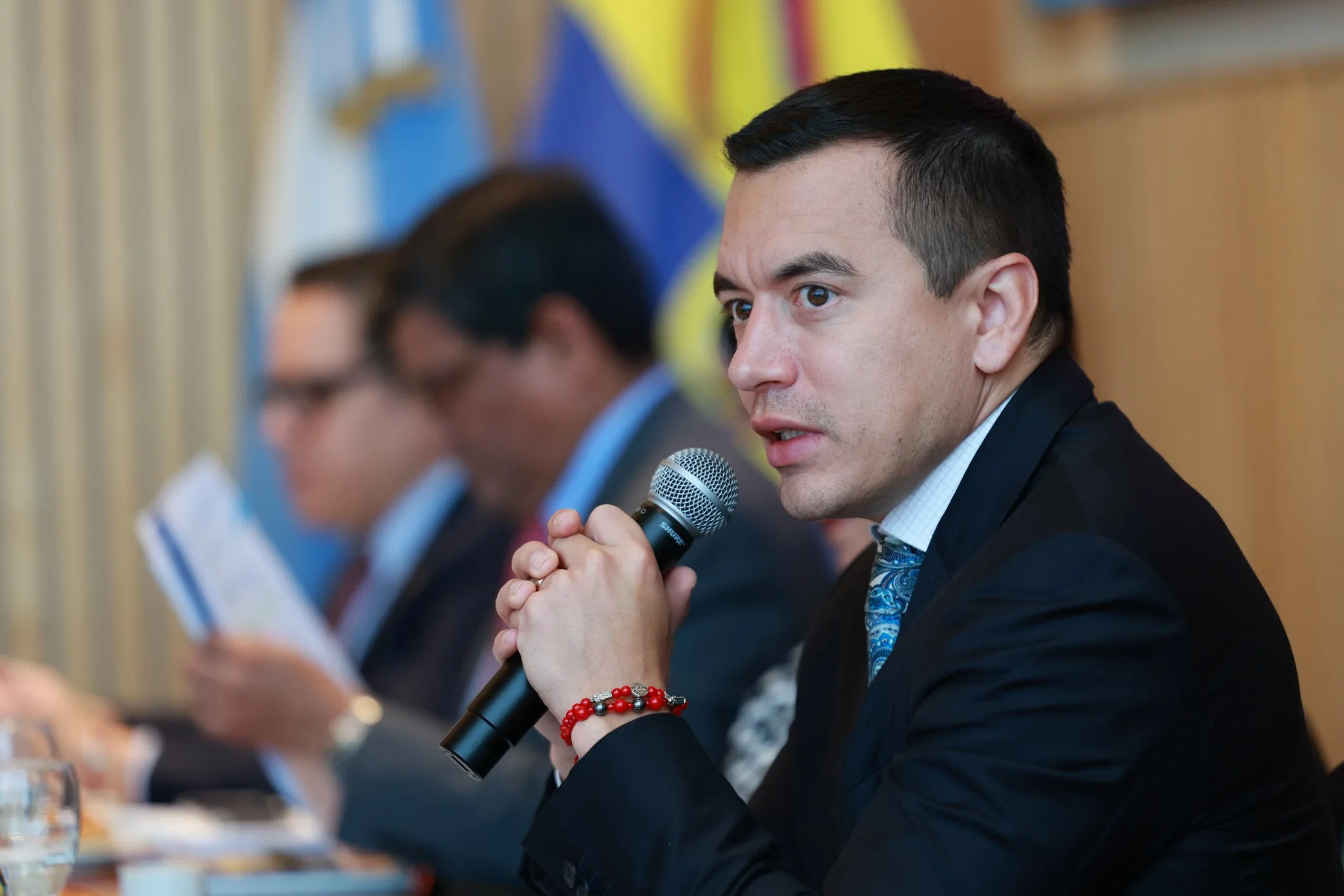 El presidente de Ecuador busca oportunidades comerciales en Argentina con una visita a la CAC