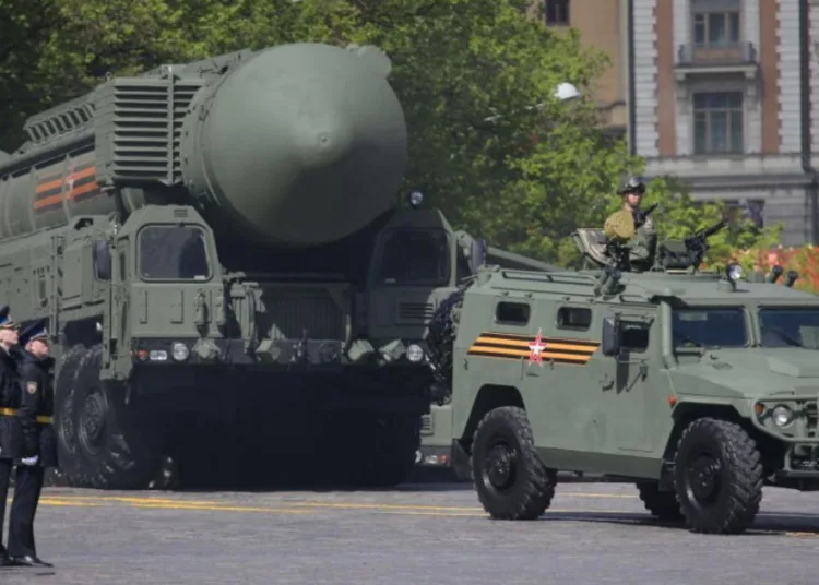 Misil nuclear ruso RS-24 Yars, en el Desfile de la Victoria de mayo 2025, en Moscú. Créditos: Getty