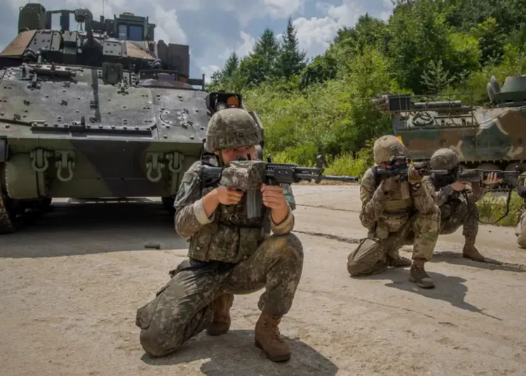 La semana pasada, Corea del Norte dijo que los simulacros conjuntos de Corea del Sur y EE.UU. mostraban la postura de los aliados de "confrontación militar" con el Norte. Imagen: Ministerio de Defensa/ZUMA Press Wire/alianza de imágenes