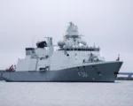 Fragata de la armada danesa Iver Huitfeldt. Créditos: Ida Marie Odgaard/Ritzau Scanpix/AFP via Getty