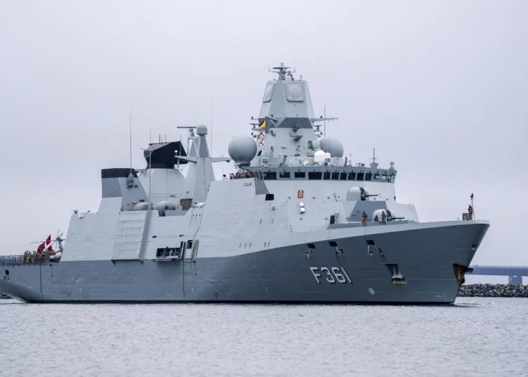 Fragata de la armada danesa Iver Huitfeldt. Créditos: Ida Marie Odgaard/Ritzau Scanpix/AFP via Getty